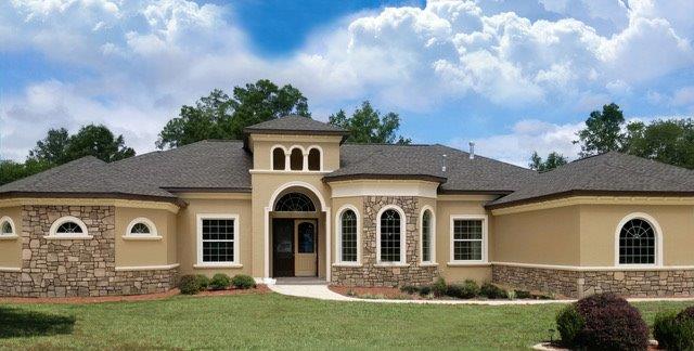 1 Residential New Construction Stone and Stucco